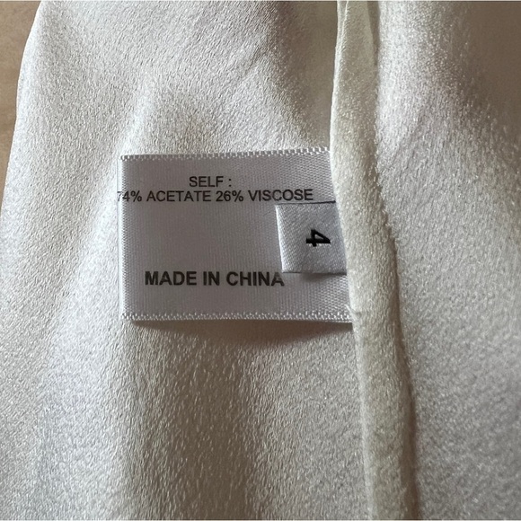 Proenza Schouler | Pleated Neck Split Back Top Snap Button Popover Blouse Size 4 - Picture 3 of 14